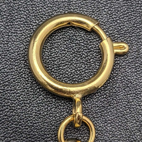 K24 gold plate pull ring type Albert chain Kihei link