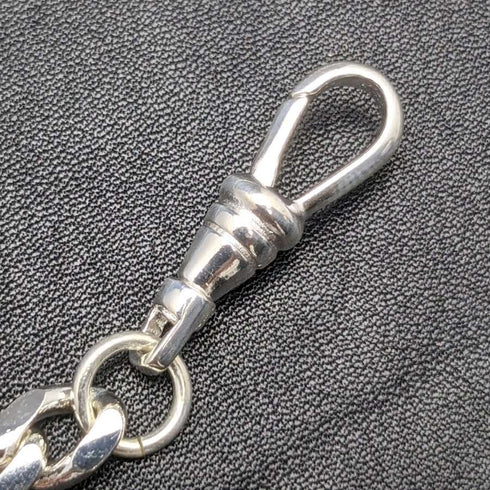 Sterling silver plate pull ring type Albert chain Kihei link
