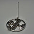 Vintage Sterling Silver Mackintosh Rose Art Nouveau Round Brooch