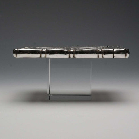 Estuche para tarjetas de plata esterlina, antiguo, británico, 1873, 56 g, GEORGE UNITE