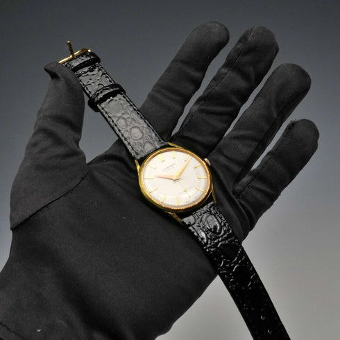 Reloj de pulsera mecánico vintage británico J.W. Benson para caballero, caja de aleación, 17 rubíes, en buen estado de funcionamiento