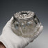 1903 British Antique Sterling Silver Lid Cut Glass Jar by King & Sons