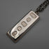 1977 British Vintage Sterling Silver Jubilee Ingot Pendant with Sterling Silver Chain Total 42.3g With Case