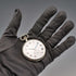Circa 1916 Antique Longines Pocket Watch, Slim Silver-Plated Case, Good Working Order
