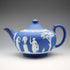 英國古董 Wedgwood 茶壺 Jasperware Wedgwood 藍