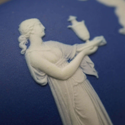英國古董 Wedgwood 茶壺 Jasperware Wedgwood 藍
