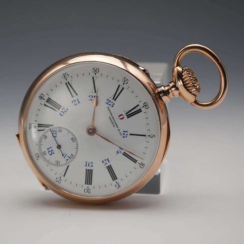 1898年頃 スイス パテック・フィリップ 懐中時計 K18金無垢オープンフェース 動作良好
