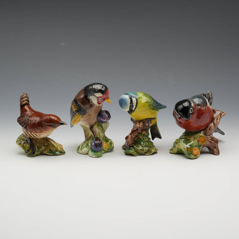 英國復古 Beswick 貝斯維克小鳥擺件 4入套組