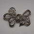 Broche vintage de plata de ley y marcasitas con diseño de lazo, 10.5 g