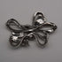 Broche vintage de plata de ley y marcasitas con diseño de lazo, 10.5 g