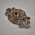 Broche vintage grande de plata de ley con ónix negro y marcasitas, 12.1 g