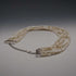 Collar vintage de plata de ley y 7 hileras de perlas barrocas de agua dulce, 51 cm