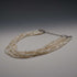 Collar vintage de plata de ley y 7 hileras de perlas barrocas de agua dulce, 51 cm