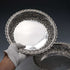 Pair of Antique English Silver Plate Pierced Round Dishes by Mappin Brothers