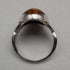 UK Vintage Sterling Silver & Large Tiger's Eye Ring (JP Size 15)