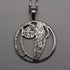 British Vintage Sterling Silver Mackintosh Rose Pendant with Sterling Silver Chain