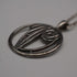 British Vintage Sterling Silver Mackintosh Rose Pendant with Sterling Silver Chain