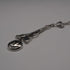 Colgante vintage británico de plata de ley con diseño de rosa de Glasgow, incluye cadena de plata de ley