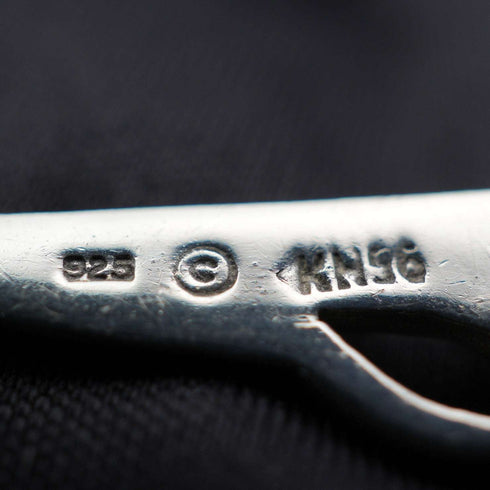 Colgante vintage británico de plata de ley con diseño de rosa de Glasgow, incluye cadena de plata de ley