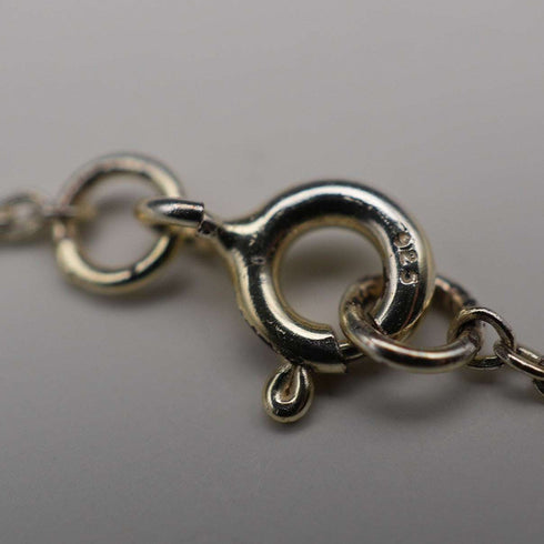 Vintage Sterling Silver & Marcasite Ribbon Design Pendant Necklace