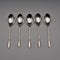 1960 UK Vintage Sterling Silver Teaspoon Set of 5, Total 63g, Turner & Simpson