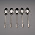 1960 UK Vintage Sterling Silver Teaspoon Set of 5, Total 63g, Turner & Simpson