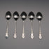 1960 UK Vintage Sterling Silver Teaspoon Set of 5, Total 63g, Turner & Simpson