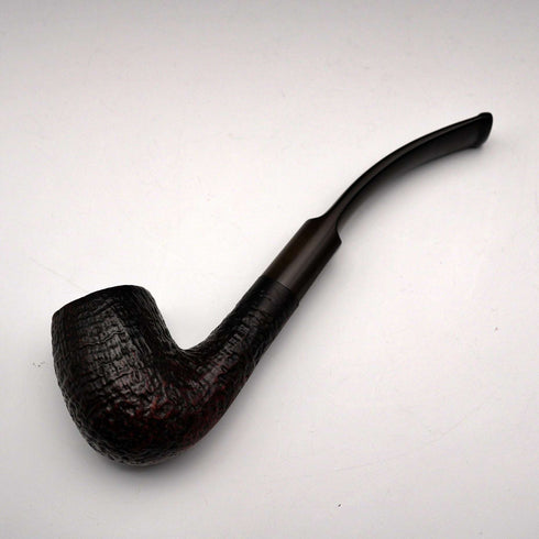 Alrededor de 1980, pipa de fumar Dunhill Shell Briar vintage del Reino Unido, con grietas.