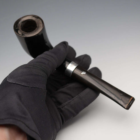 Pipa de fumar vintage Peterson's CARA de Irlanda con decoración de plata esterlina