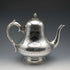 Tetera de plata chapada, antigüedad inglesa de alrededor de 1880, fabricante desconocido