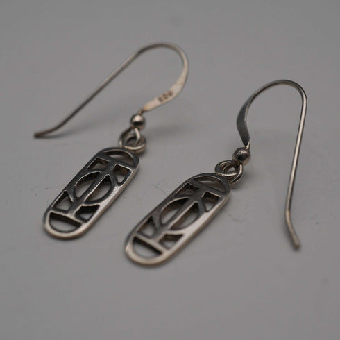 British Vintage Rennie Mackintosh Style Sterling Silver Necklace & Earrings Kit Heath