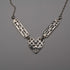British Vintage Rennie Mackintosh Style Sterling Silver Necklace & Earrings Kit Heath