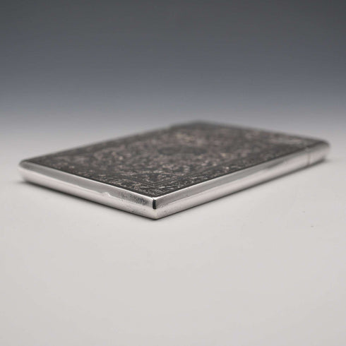 1882 British Antique Sterling Silver Card Case 56g Deakin & Francis Ltd