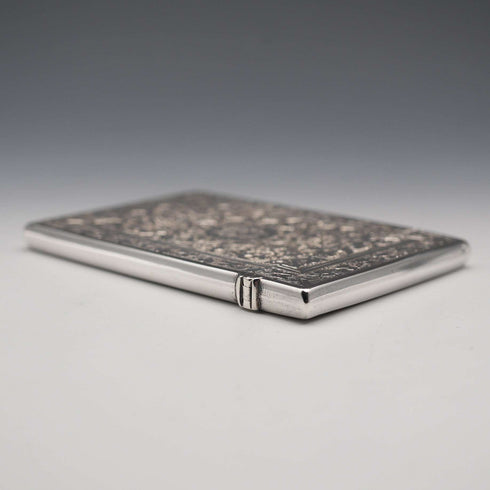 1882 British Antique Sterling Silver Card Case 56g Deakin & Francis Ltd