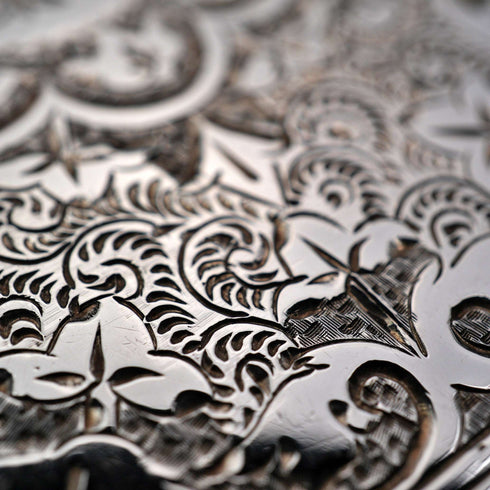 1882 British Antique Sterling Silver Card Case 56g Deakin & Francis Ltd