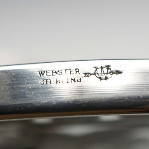 US Vintage Silver Overlay 6-inch Trivet Webster