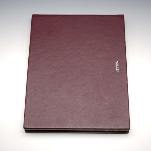 Whitehill Silver Unused British Vintage Sterling Silver Mounted Leather-Bound Address Book