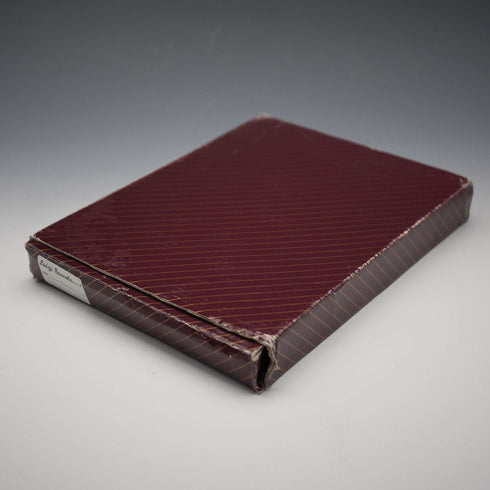 Agenda italiana vintage con cubierta de plata esterlina, en caja, sin usar