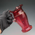 英國復古維多利亞風格蔓越莓玻璃琺瑯裝飾水壺