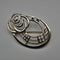 British Vintage Sterling Silver Rennie Mackintosh Style Rose Brooch Kit Heath