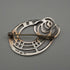 British Vintage Sterling Silver Rennie Mackintosh Style Rose Brooch Kit Heath