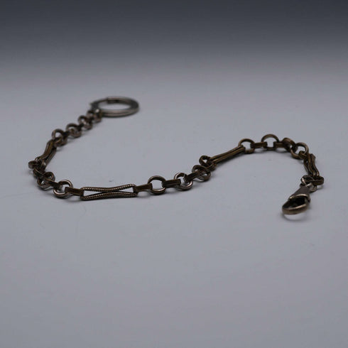 Vintage Two-Tone Fancy Link Swivel Clasp Albert Chain