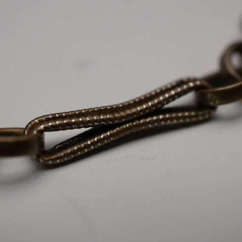 Vintage Two-Tone Fancy Link Swivel Clasp Albert Chain