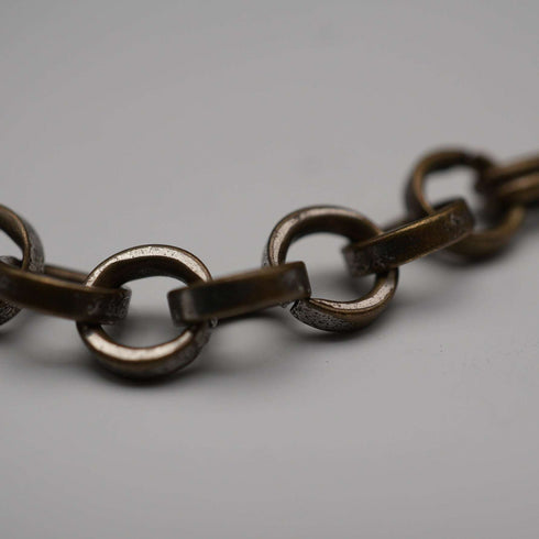 Vintage Two-Tone Fancy Link Swivel Clasp Albert Chain