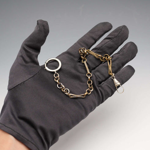 Vintage Two-Tone Fancy Link Swivel Clasp Albert Chain