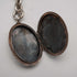 Antique British Sterling Silver Double Albert Chain 51g with Sterling Silver Locket Fob