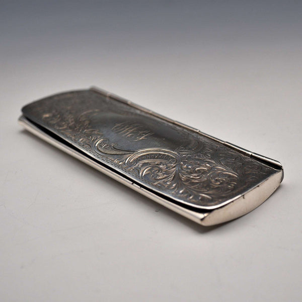 1907年 英国アンティーク 純銀製メガネケース メガネセット White & Reynolds