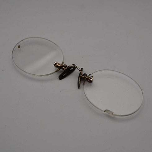 1907 Antique British Sterling Silver Spectacle Case and Spectacles by White & Reynolds