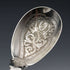 British Antique Silver Plated Serving Spoon Pair, John Sanderson