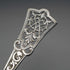 British Antique Silver Plated Serving Spoon Pair, John Sanderson